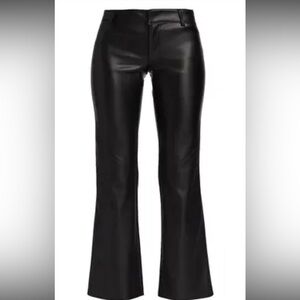 Free People Love Language Black Faux Leather Pants